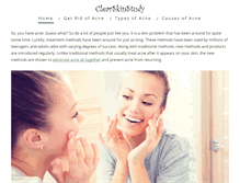 Tablet Screenshot of clearskinstudy.com